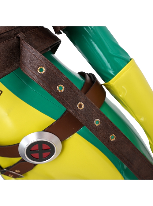X-Men Rogue Halloween Bodysuit Cosplay Costume Full Set