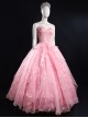Movie Wicked Glinda Pink Wedding Dress Halloween Cosplay Costume Full Set
