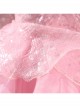 Movie Wicked Glinda Pink Wedding Dress Halloween Cosplay Costume Full Set