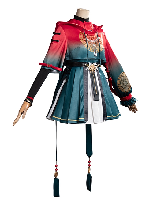 Game Gui Long Chao Rin Halloween Cosplay Costume Full Set