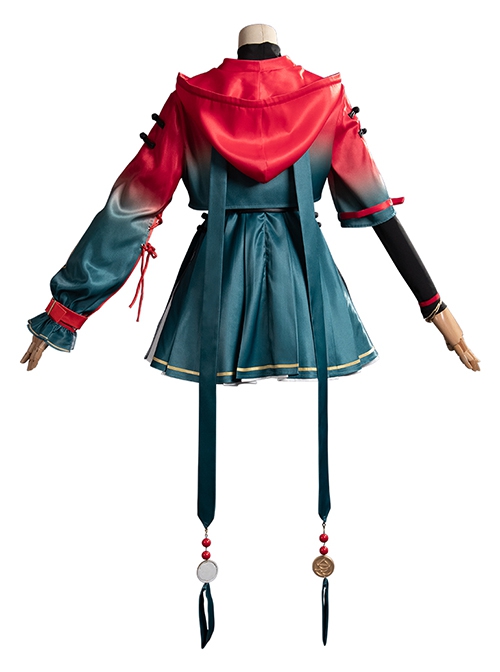 Game Gui Long Chao Rin Halloween Cosplay Costume Full Set