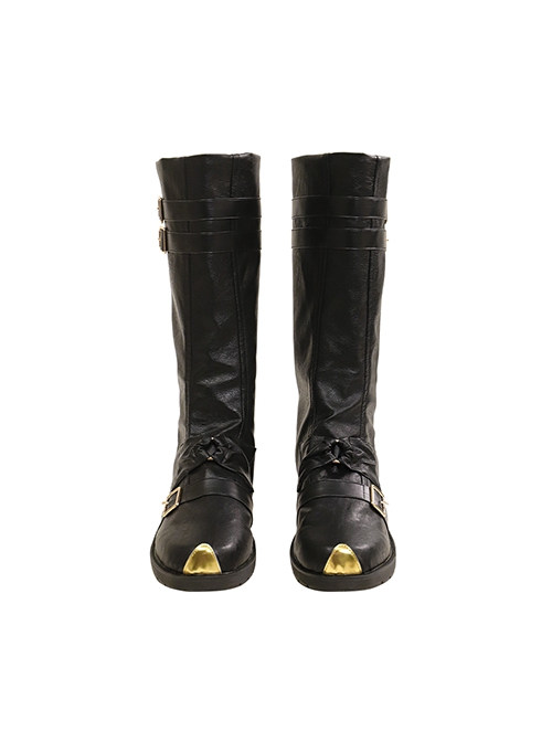 Game Final Fantasy Sephiroth Blue Rose Night Of Thorns Halloween Cosplay Accessories Black Boots