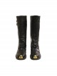 Game Final Fantasy Sephiroth Blue Rose Night Of Thorns Halloween Cosplay Accessories Black Boots