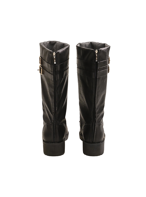 Game Final Fantasy Sephiroth Blue Rose Night Of Thorns Halloween Cosplay Accessories Black Boots