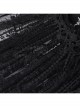 Halloween Black Long Lace Front Glass Pendant Decoration Gothic Style Lace Veil