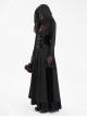 Personalized Black Tassel Pendant With Exquisite Japanese Buckle Back Tie Rope Design Gothic Style Hooded Long Sleeved Jacket