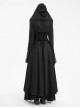 Personalized Black Tassel Pendant With Exquisite Japanese Buckle Back Tie Rope Design Gothic Style Hooded Long Sleeved Jacket
