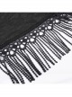Personalized Black Tassel Pendant With Exquisite Japanese Buckle Back Tie Rope Design Gothic Style Hooded Long Sleeved Jacket