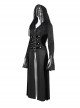 Personalized Black Tassel Pendant With Exquisite Japanese Buckle Back Tie Rope Design Gothic Style Hooded Long Sleeved Jacket