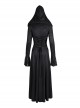 Personalized Black Tassel Pendant With Exquisite Japanese Buckle Back Tie Rope Design Gothic Style Hooded Long Sleeved Jacket