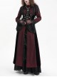 Personalized Wine Red Tassel Pendant With Exquisite Japanese Buckle Back Tie Rope Design Gothic Style Hooded Long Sleeved Jacket