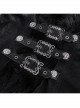 Black Warm Woolen Exquisitely Printed With Chinese And Japanese Buttons On The Front Gothic Style Long Sleeved Jacket