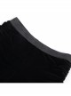 Black Vintage Plush Fabric Ruffled Hem Side Feather Pleated Tail Decoration Gothic Style Hot Pants
