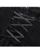Black Skull Pattern With Lace Metal Cross Embellished Gothic Style Suspender Short Sleeve Dress