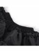 Sexy Fluffy Dark Black Fashion Punk Style Pleated Skirt