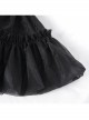 Sexy Fluffy Dark Black Fashion Punk Style Pleated Skirt
