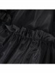 Sexy Fluffy Dark Black Fashion Punk Style Pleated Skirt