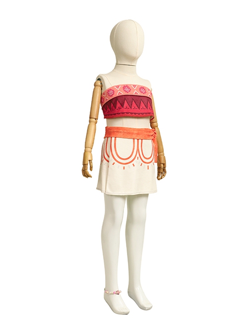Movie Moana Simea Moana'S Sister Halloween Cosplay Costume Full Set