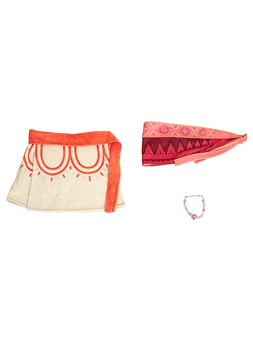Movie Moana Simea Moana'S Sister Halloween Cosplay Costume Full Set