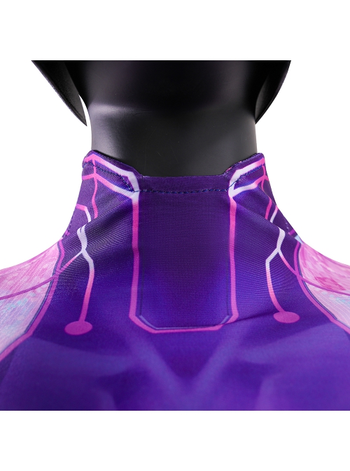 Movie Spider-Man Across The Spider-Verse Spider-Byte Bodysuit Halloween Cosplay Costume Set