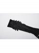 Black Exquisite Three Dimensional Wings Embroidered Applique With Sharp Devil Claw Design Gothic Style Personalized Gloves