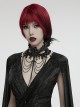 Black Delicate Lace With Metal Chain Front Cross Pendant Design Gothic Style Feather Necklace