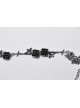 Silver Drape Alloy Chain Chest Thorn Rose Decoration Gothic Style Light Luxury Necklace