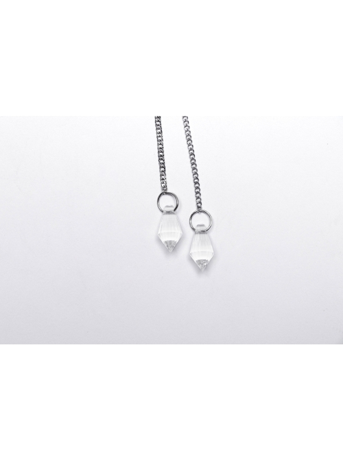Elegant Silver Alloy Imitation Diamond Water Drop Pendant With Star And Moon Decoration Gothic Style Exquisite Headdress