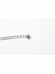Personalized Silver Metal Electroplated Hollow Petals With Openable Gothic Style Chain Belt