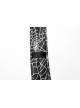 Black Soft Imitation Silk Comfortable Spider Web Print With Three Dimensional Skull And Butterfly Decoration Punk Style Tie