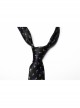 Purple Soft Imitation Silk Comfortable Cross Print Punk Style Tie