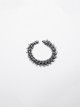 Retro Handsome Tin Colored Three Dimensional Alloy Imitation Spine With Magnetic Buckle Design Punk Style Personality Men's Bone Bracelet