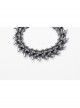 Retro Handsome Tin Colored Three Dimensional Alloy Imitation Spine With Magnetic Buckle Design Punk Style Personality Women's Bone Bracelet