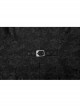 Gorgeous Black Rose Pattern Woven Side Exquisite Buckle Decoration Gothic Style Men's Lapel Vest
