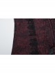 Gorgeous Red Rose Pattern Woven Side Exquisite Buckle Decoration Gothic Style Men's Lapel Vest