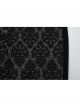 Gorgeous Flocked Fabric Exquisite Carved Gemstone Buckles And Adjustable Side Straps Gothic Style Leggings
