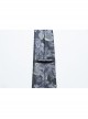 Black And Blue Retro Imitation Silk Exquisite Pattern With Three Dimensional Bat Cross Applique Gothic Style Men's Tie