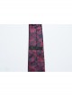 Red And Blue Retro Imitation Silk Exquisite Pattern With Three Dimensional Plant Flower Applique Gothic Style Men's Tie