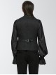 Noble Black Jacquard V Neck Front Panel With Exquisite Dragon Scales Double Breasted Design Gothic Style Gentleman Vest