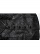 Gorgeous Black Jacquard Woven Front Panel With Three Dimensional Lotus Leaf Shape And Exquisite Carved Hand Sewn Button Design Gothic Style Vest