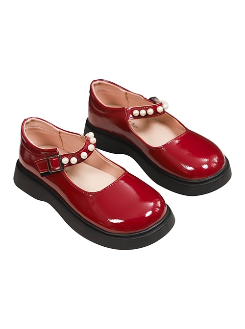 Original Christmas Series Starry Christmas Children Version Halloween Cosplay Accessories Red Leather Shoes