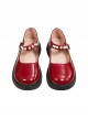 Original Christmas Series Starry Christmas Children Version Halloween Cosplay Accessories Red Leather Shoes