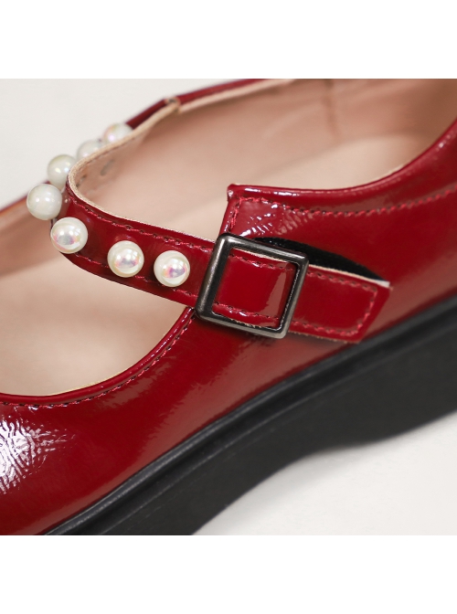 Original Christmas Series Starry Christmas Children Version Halloween Cosplay Accessories Red Leather Shoes
