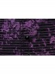 Purple Exquisite Non Elastic Jacquard Twill Faux Leather With Floral Back Waistband And Gothic Style Skull Vest
