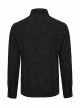 Personalized Black Jacquard Woven Front Drawstring Side Horn Rivet Embellishment Gothic Style Long Sleeved Shirt