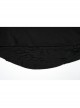 Black Fake Two Piece Knitted Patchwork Diamond Mesh Punk Style Decadent Long Sleeved T-Shirt