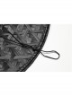 Dark Black Sheep Horns With Natural Bamboo Woven Punk Style Hat