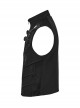 Black Stand Up Collar Wide Shoulders Three Dimensional Armor On The Front With Grid Squares Punk Style Flying Edge Slim Vest