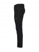 Handsome Black Versatile Stretch Twill Retro Woven Side Metal Eyelet Decorated Punk Style Trousers