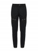 Handsome Black Versatile Stretch Twill Retro Woven Side Metal Eyelet Decorated Punk Style Trousers